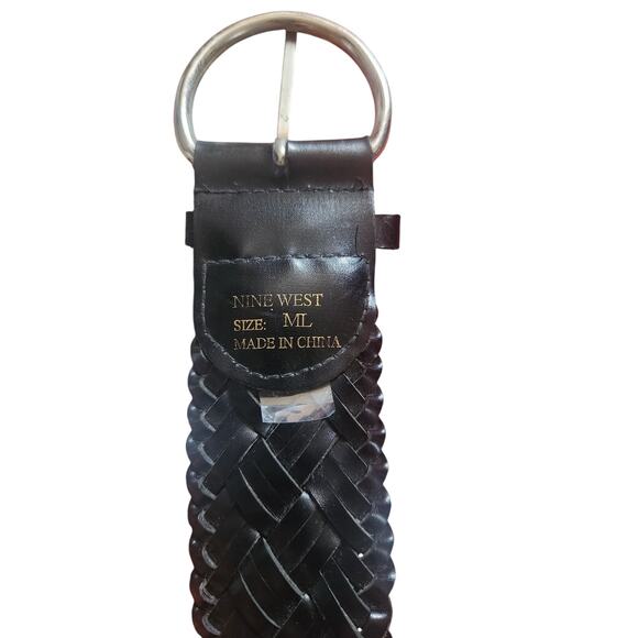 DKNY Belt Size M/L black Wide Y2K Early 2000s Baddie Mobwife e - Picture 3 of 3